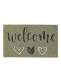 My Mat green welcome coir doormat 75x45cm (British brand)