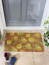 Next My Mat Natural Lemons Coir Doormat 75cm x 45cm- Buy online at McGrocer