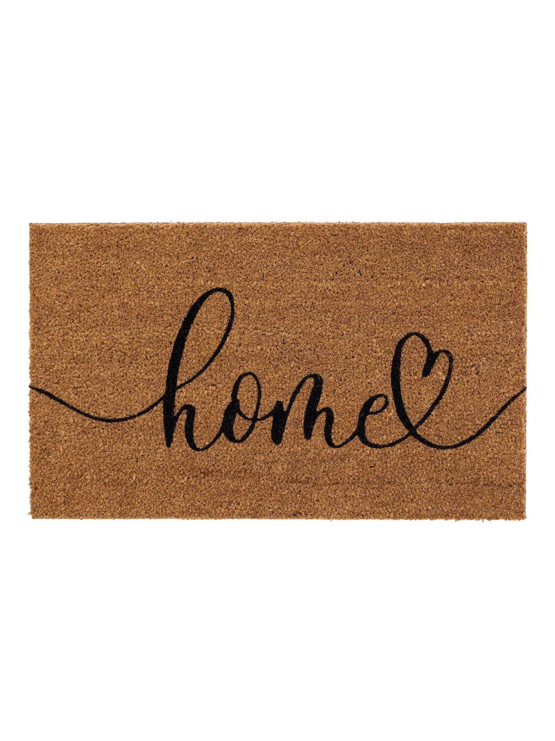 My Mat coir doormat Natural Home Script 75x45cm, imported from the UK