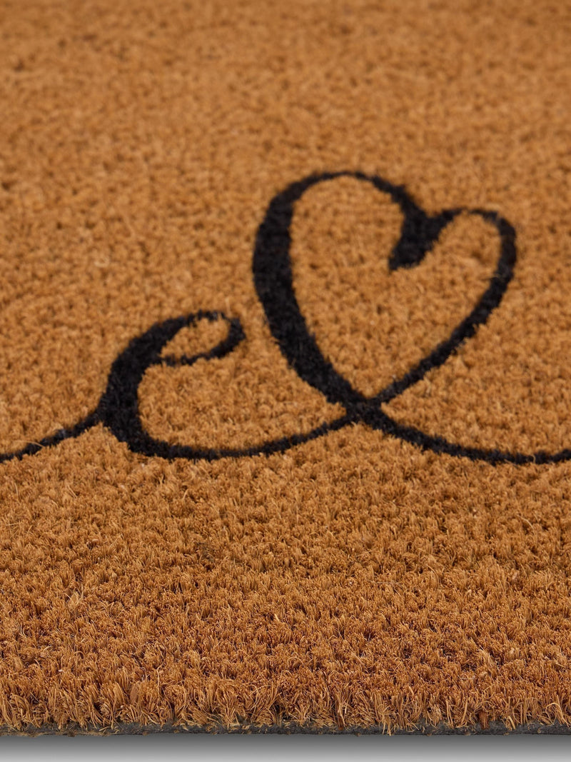 My Mat coir doormat Natural Home Script 75x45cm, imported from the UK