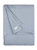 Yard Mineral Lark muslin cotton throw - British product