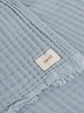 Yard Mineral Lark muslin cotton throw - British product