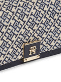 Tommy Hilfiger blue monogram jacquard cross-body bag, UK version
