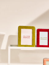 Next Oliver Bonas Green Dulce Blue Velvet Photo Frame 6x8- Buy online at McGrocer