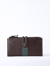 Next Lakeland Leather Brown Hartsop Double Zip Purse- Buy online at McGrocer
