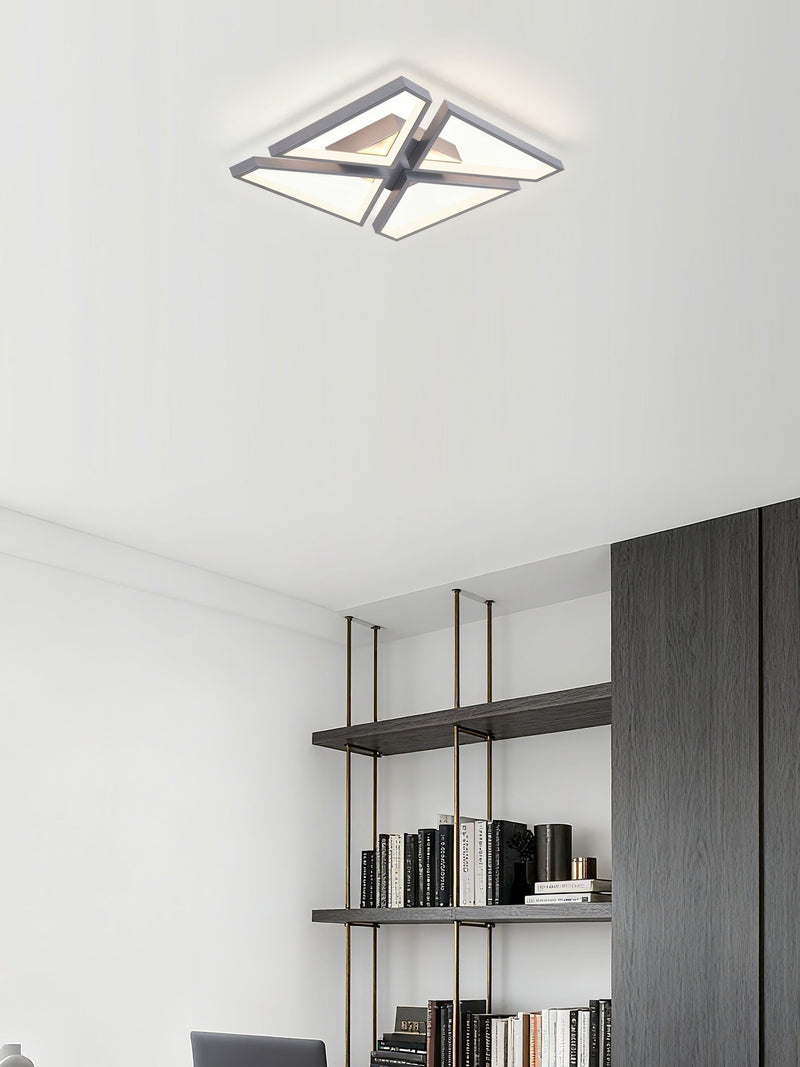 Searchlight Mozka LED ceiling light 40cm satin silver (British brand)