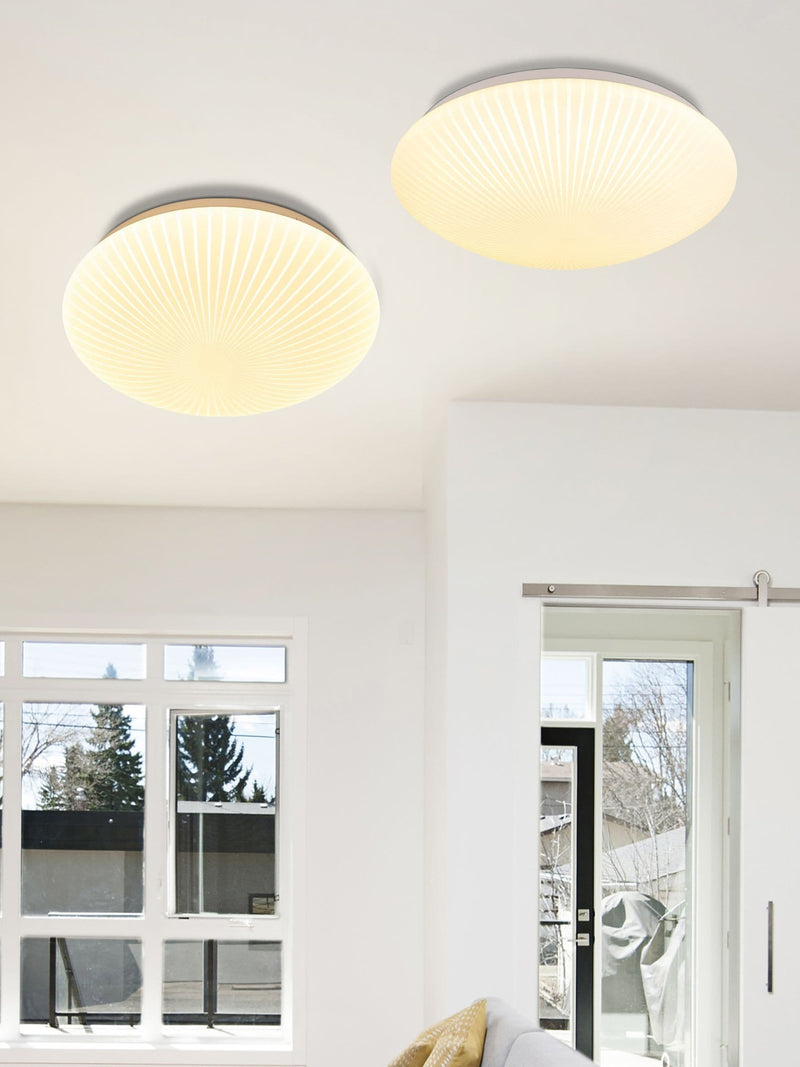 Searchlight White Amble LED flush ceiling light 38.5cm (British brand)