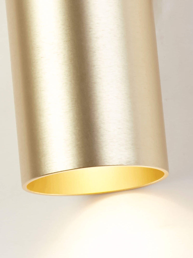 Searchlight gold Lillie wall light, imported from the UK