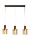 Searchlight mocha amber pendant ceiling light 120cm, imported from the UK