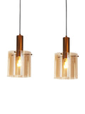 Searchlight mocha amber pendant ceiling light 120cm, imported from the UK