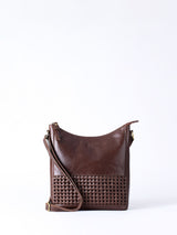 Next Lakeland Leather Waverton Woven Brown Medium Cross-Body Bag- Buy online at McGrocer