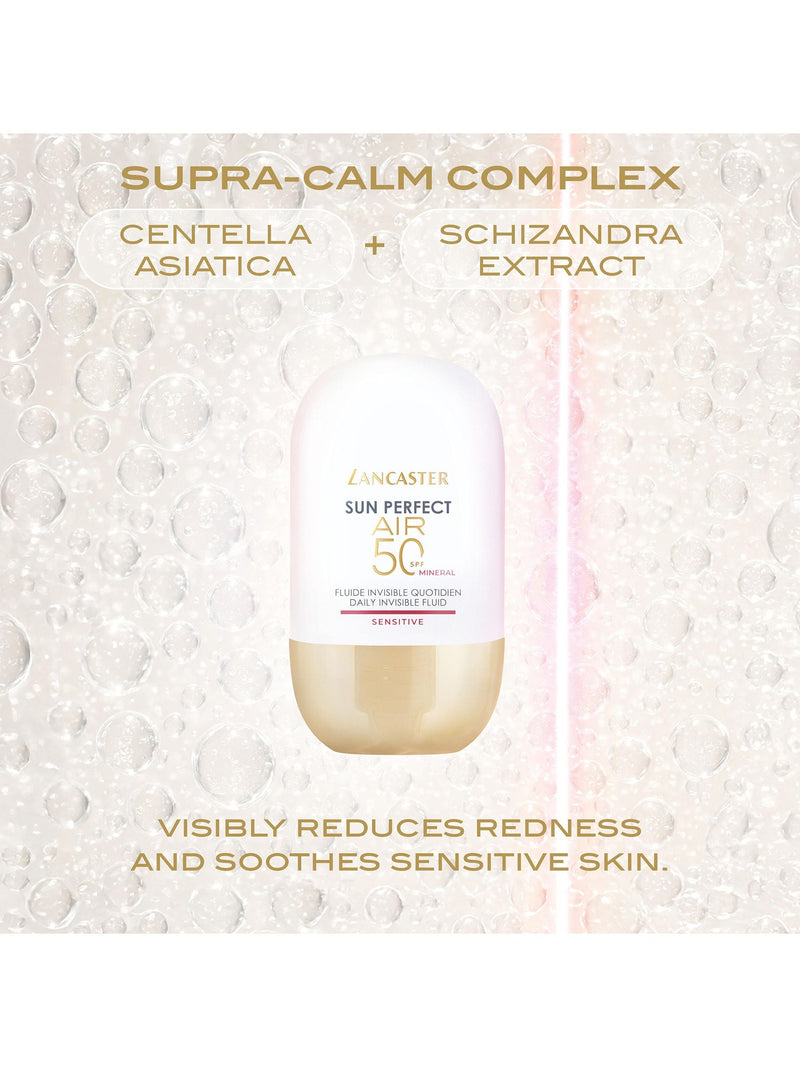 Lancaster sunscreen fluid SPF50 sensitive mineral 40ml, imported from the UK