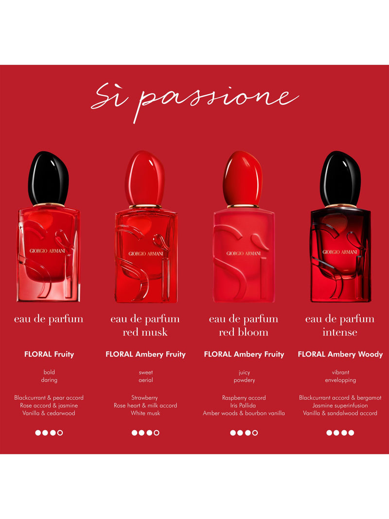 Giorgio Armani Si Passione Red Bloom eau de parfum 50ml, imported from the UK