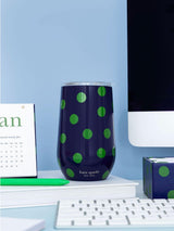 Next Kate Spade New York Sonnet Dot Multi Stainless Steel Wine Tumbler 16 oz- Buy online at McGrocer