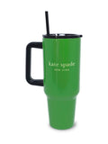 Kate Spade green stainless steel 40oz tumbler, UK version