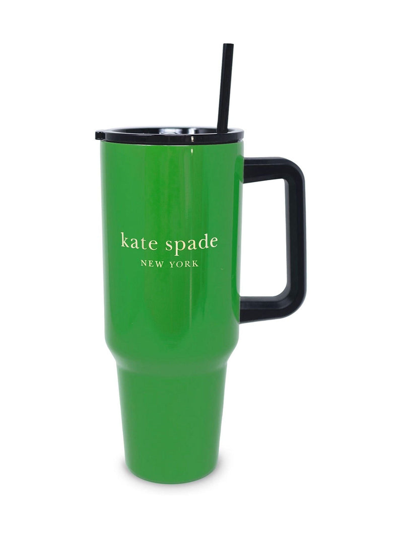 Kate Spade green stainless steel 40oz tumbler, UK version