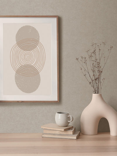 Next Galerie Wallcoverings Beige Horizon Plain Texture A4 Wallpaper Sample- Buy online at McGrocer
