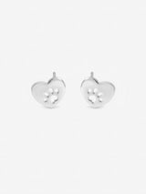 Next Inicio Sterling Silver Plated Pawprint Stud Earrings- Buy online at McGrocer