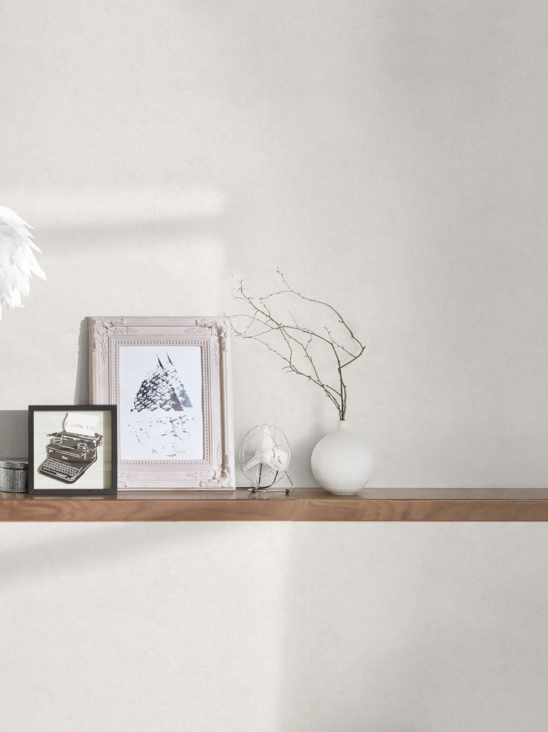 Galerie Wallcoverings beige plain texture wallpaper 10.05m, UK version
