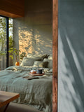 Galerie Wallcoverings Green Horizon plain texture wallpaper (British brand)