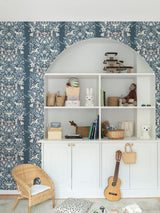 Next Galerie Wallcoverings Blue Resan 10.05M Wallpaper- Buy online at McGrocer