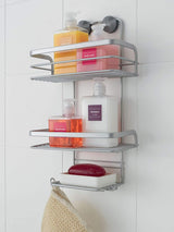 Next Metaltex Silver Viva Shower Caddy- Buy online at McGrocer