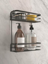 Next Metaltex Black Origin 2 Tier Rectangular Shelf- Buy online at McGrocer