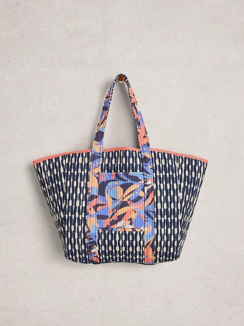 White Stuff navy blue reversible tote bag (British brand)