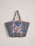 White Stuff navy blue reversible tote bag (British brand)