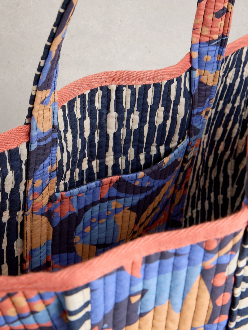 White Stuff navy blue reversible tote bag (British brand)