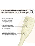 Tangle Teezer Ultimate Detangler Extra Gentle Chamomile Yellow hairbrush, imported from the UK
