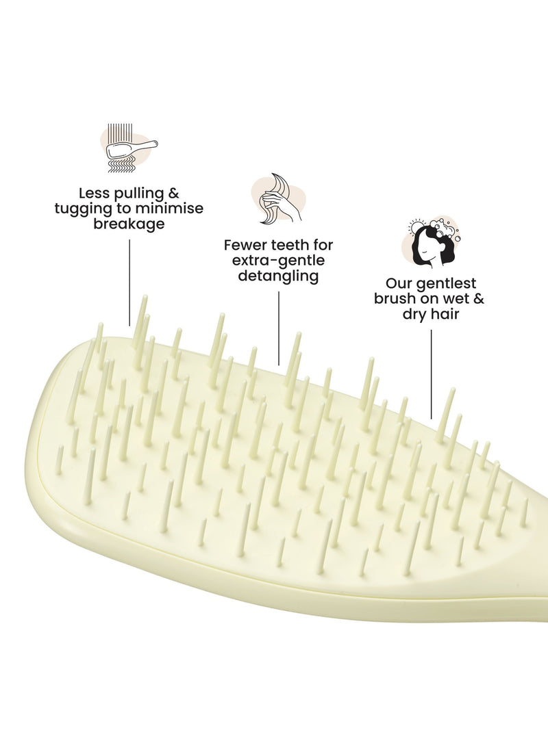Tangle Teezer Ultimate Detangler Extra Gentle Chamomile Yellow hairbrush, imported from the UK