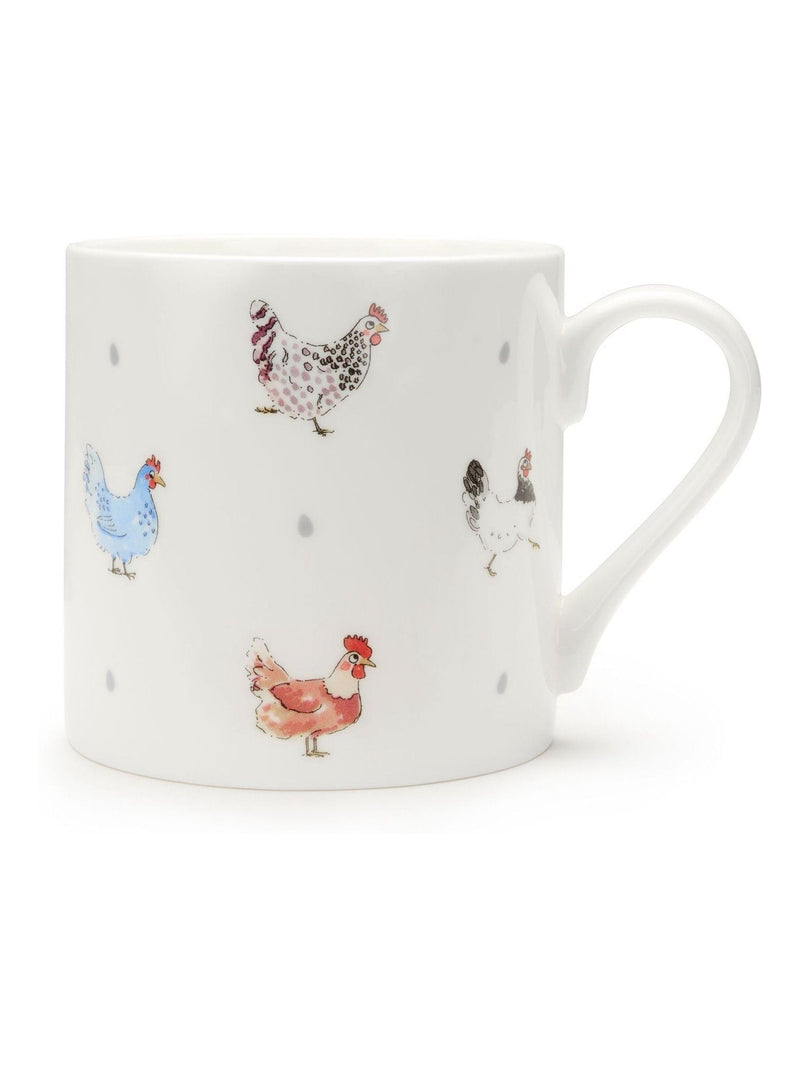 Sophie Allport Cluck Cluck Cluck fine bone china mug (British brand)