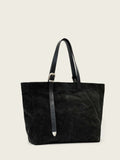 AllSaints Black Haven Suede tote bag - British product