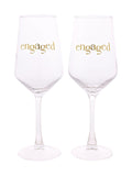 Widdop engaged wine glasses 22.5cm, imported from the UK