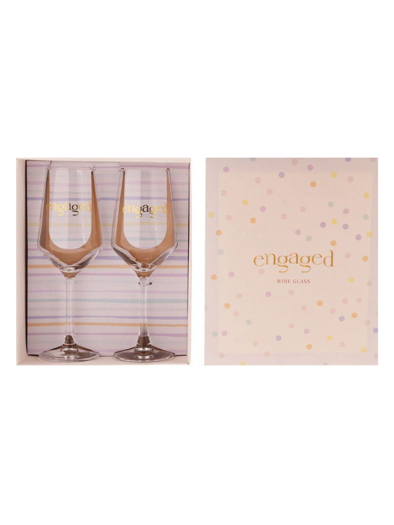 Widdop engaged wine glasses 22.5cm, imported from the UK