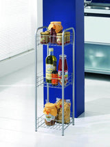 Next Metaltex Silver Vancouver 3-Tier Square Storage Trolley- Buy online at McGrocer