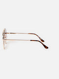 Oliver Bonas oversized gold sunglasses with gradient lenses, imported from the UK