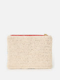 Oliver Bonas blue boating scene knitted zipped pouch, UK version