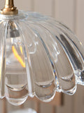 Gallery Home clear glass carnation ceiling light - British product