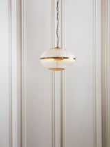 Next Gallery Home Somerly Vintage Brass 3-Light Ceiling Pendant Light- Buy online at McGrocer