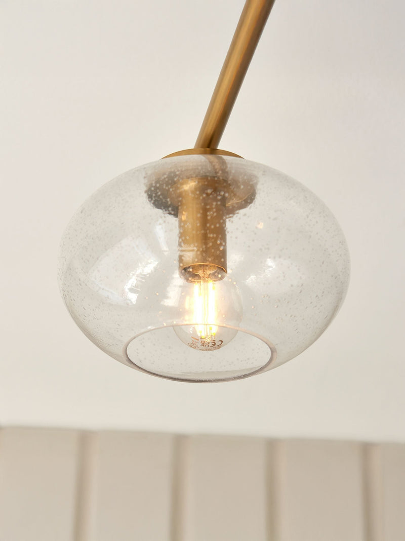 Gallery Home Jace 3 warm brass ceiling light (British brand)