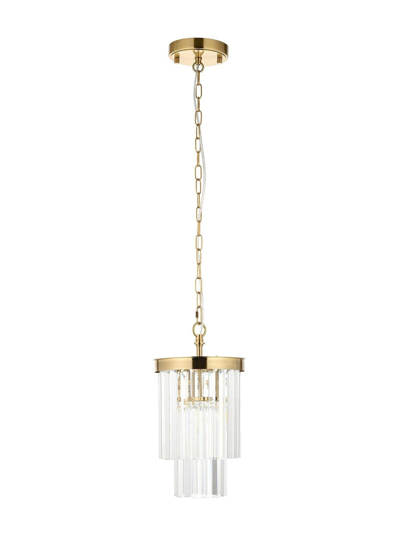 Gallery Home Conrad aged brass ceiling pendant light, imported from the UK