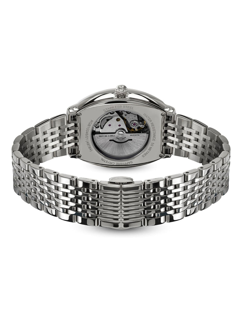Rotary silver tone automatic watch stainless steel bracelet, imported from the UK