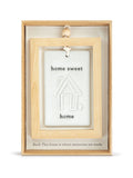 Widdop Home Sweet Home hanging plaque 3x4.5 inch (British brand)