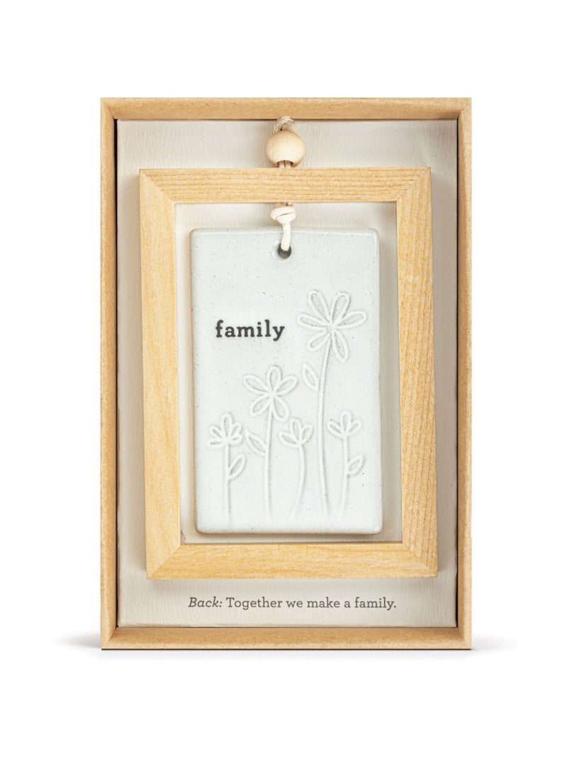 Widdop Stone Together family hanging plaque 3x4.5 inch, UK version