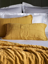 Next Secret Linen Store Chartreuse Finn Quilted Cushion Cover 40 x 60cm- Buy online at McGrocer