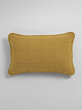 Secret Linen Store chartreuse quilted cushion cover 40x60cm (British brand)