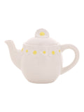 Widdop daisy teapot white ceramic 11cm (British brand)