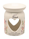 Widdop White Friend wax melt burner, imported from the UK